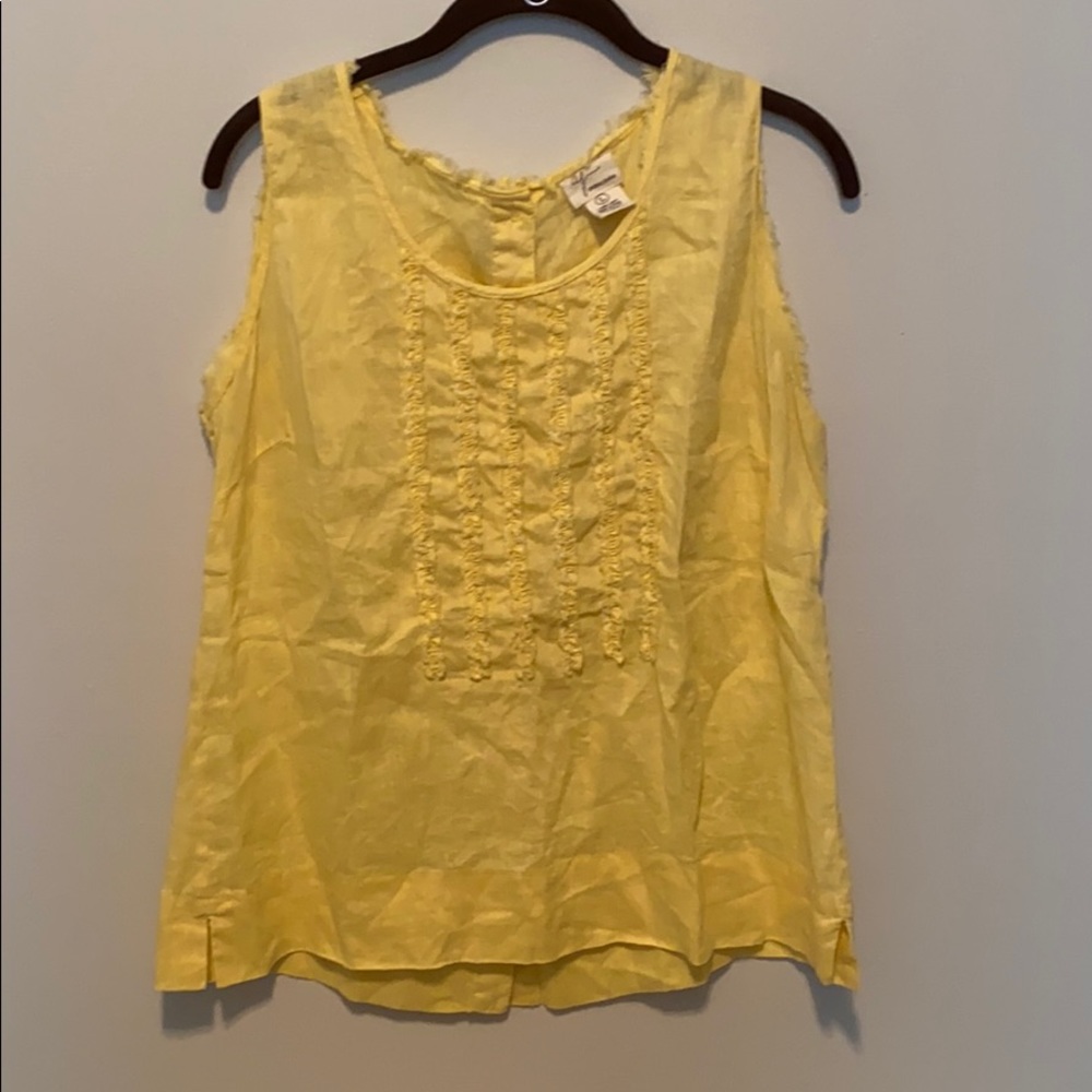 Women’s 100% linen sleeveless top